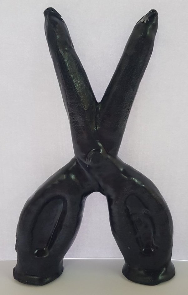 Figura De Cera Tijera 18cm Negra , Protección, rompermaleficios.