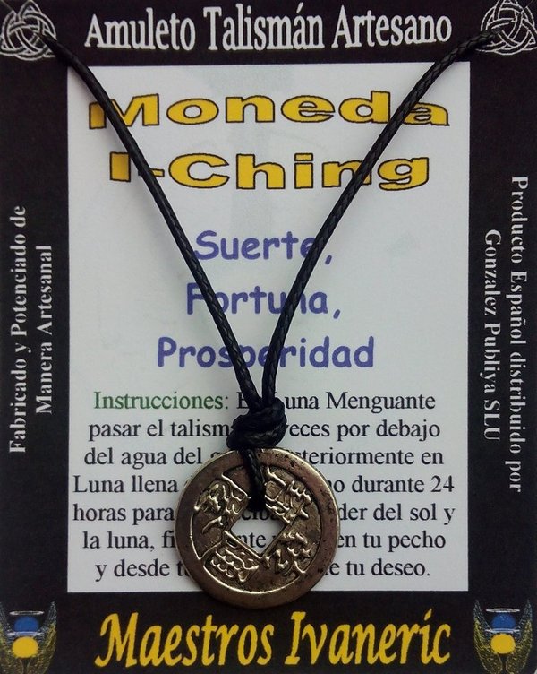Talismán Artesano Moneda I - Ching (Buena Suerte)