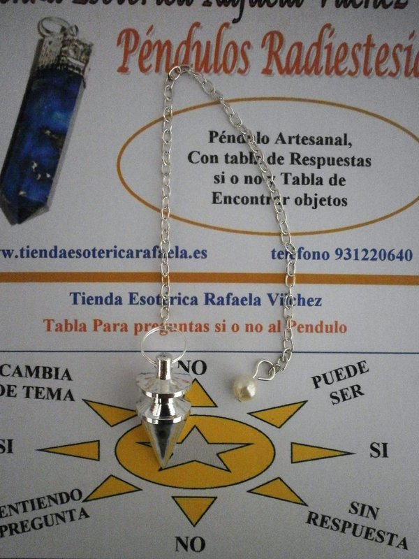 Péndulo Triangulo Plateado 3cm