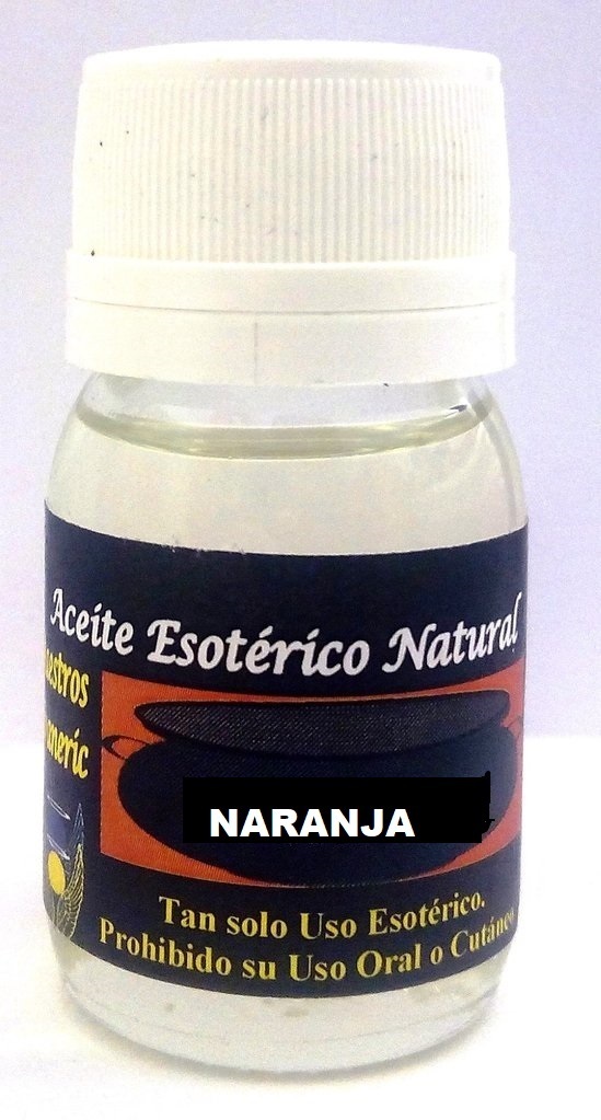 Aceite Esotérico Natural Naranja. Paz