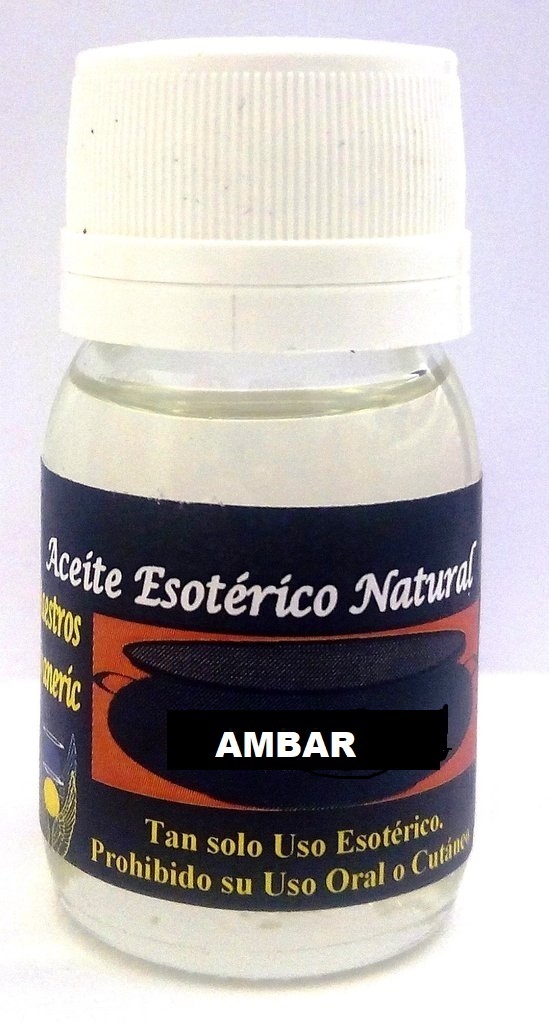 Aceite Esotérico Natural Ambar. Potenciar