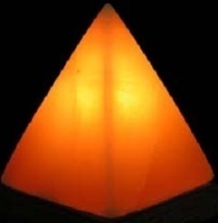 Lámpara Pirámide Sal del Himalaya Natural de 2 a 4 kilos
