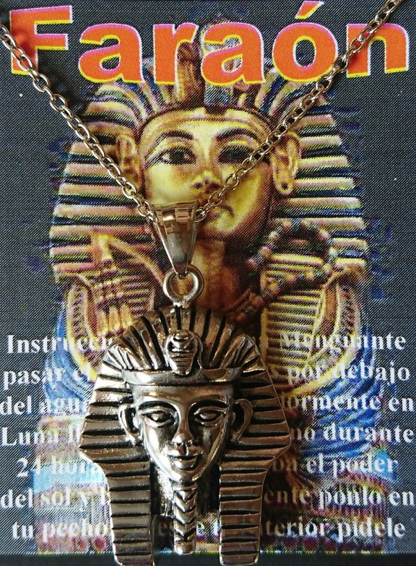 Amuleto Faraón de Acero Inoxidable