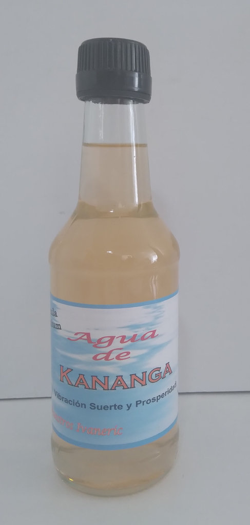 Agua de Kananga Maestros Ivaneric, Suerte y Prosperidad en botella cristal 250ml
