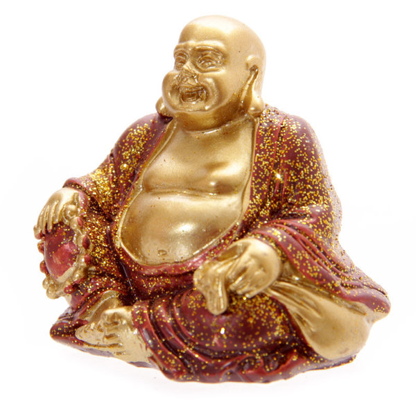 Figura Buda Mini 4cm. Túnica Roja